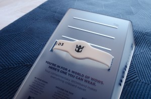 You can access your stateroom with the traditional keycard or with the new RFID WOWband. Photo © 2014 Aaron Saunders