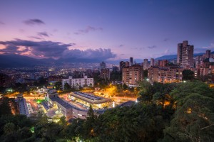 View of Medellin At Night