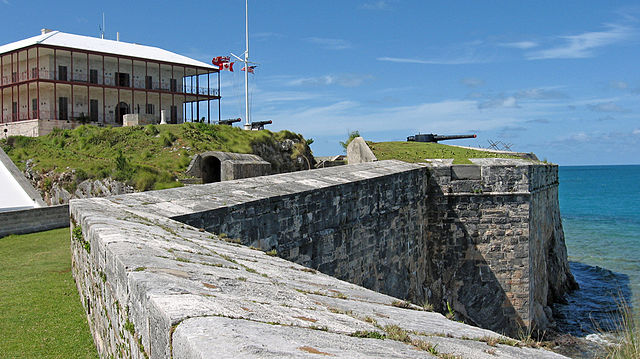 Bermuda’s Royal Naval Dockyard is close to the Commissioner’s House, pictured here. 