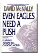 Click the book to grab your own copy of "Even Eagles Need A Push"