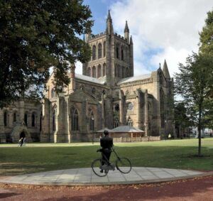 Outside view of Hereford Cathedral