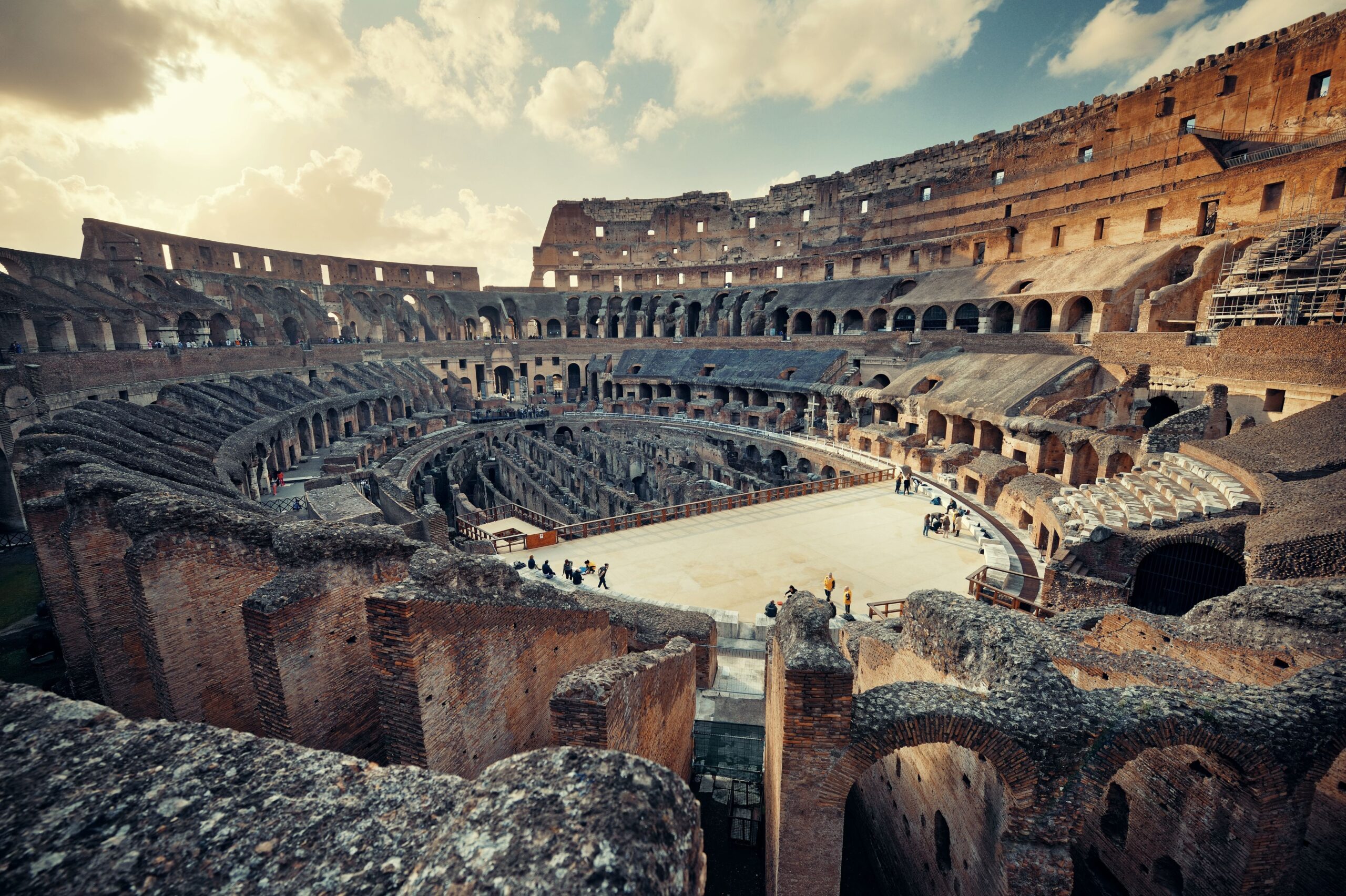 interior of Roman Colosseum