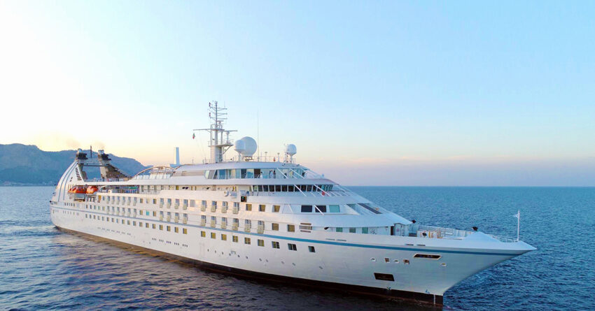 Windstar ship sailing on sea