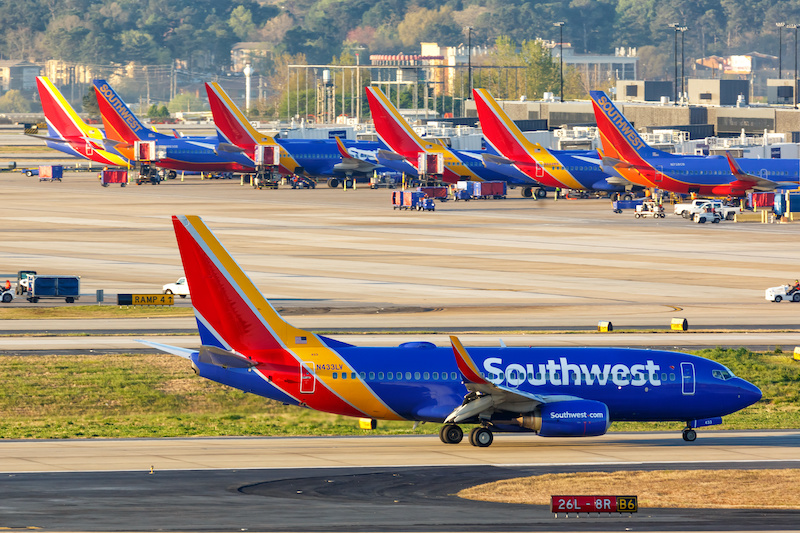 Southwest Airlines Boeing 737-700 Flugzeug Flughafen Atlanta