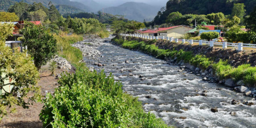 River running through Boquete with path running along side. Courtesy of Avanti Destinations.