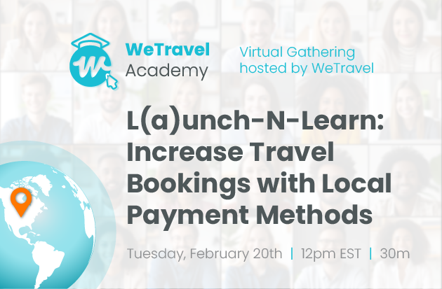 Information for WeTravel's L(a)unch-N-Learn event