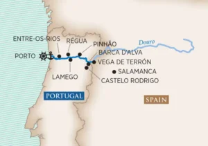 Map of Enticing Duoro river cruise