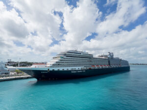 Holland America Line Eurodam Cruise Ship, Docked at the Port in Nassau, Bahamas